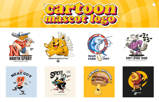 Awesome Vector Cartoon Character Mascot Logo for Your Brand Identity
