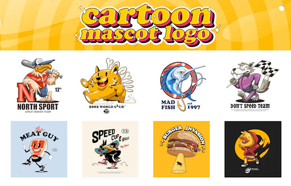 Awesome Vector Cartoon Character Mascot Logo for Your Brand Identity