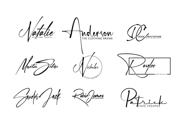 I Will Design an Elegant Custom Signature Logo for Your Brand Identity (Up to 7 Concepts)