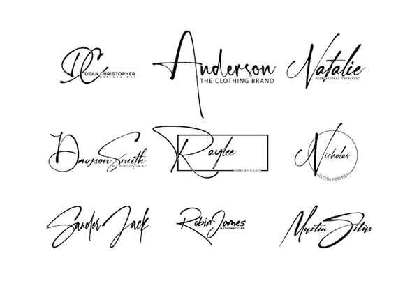 I Will Design an Elegant Custom Signature Logo for Your Brand Identity (Up to 5 Concepts)